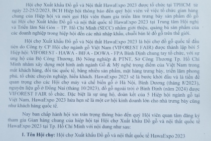 Mời tham gia hội chợ Hawaexpo 2023